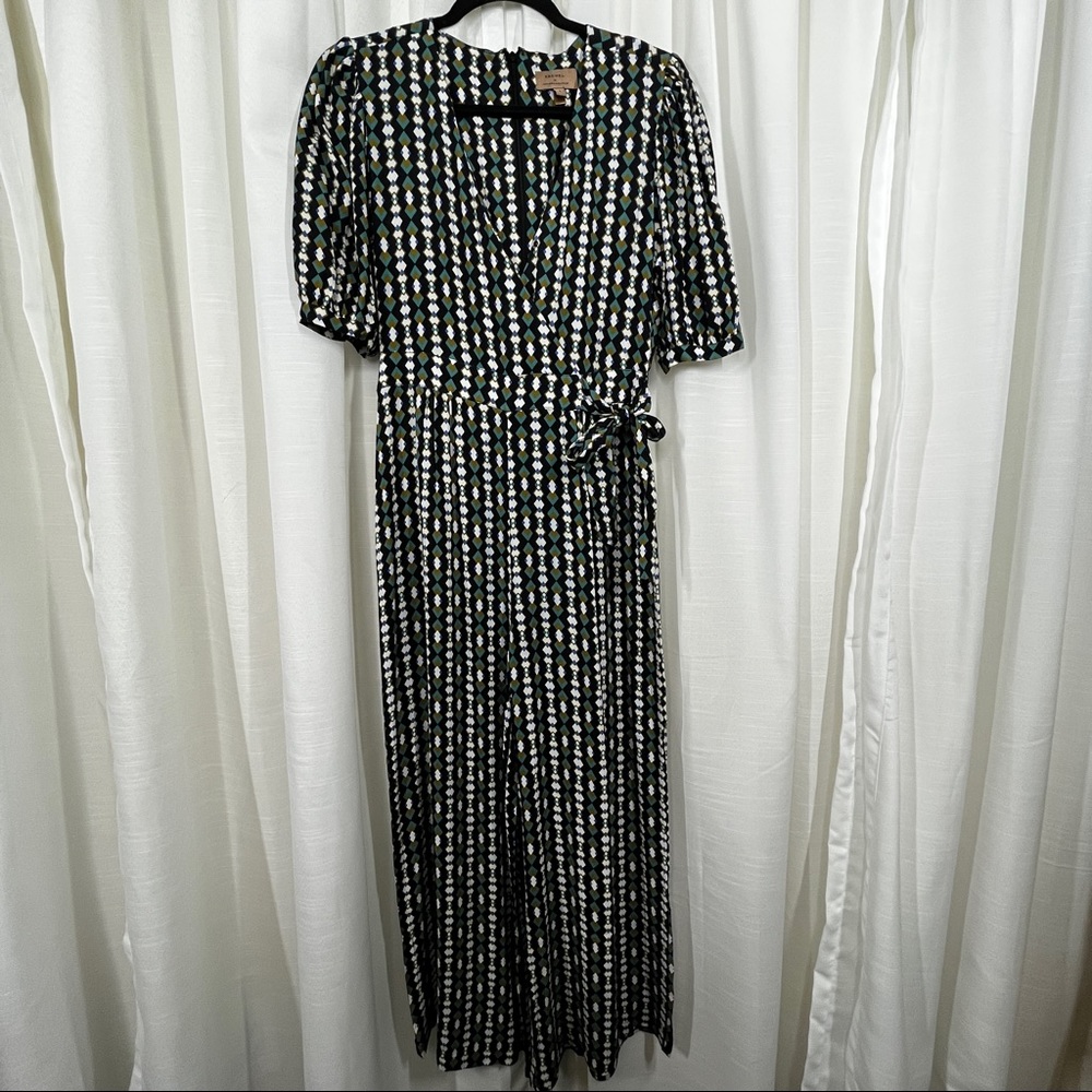 Anthropologie kachel geometric jumpsuit